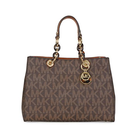 michael kors cynthia brown pvc tote|Women's Brown Totes .